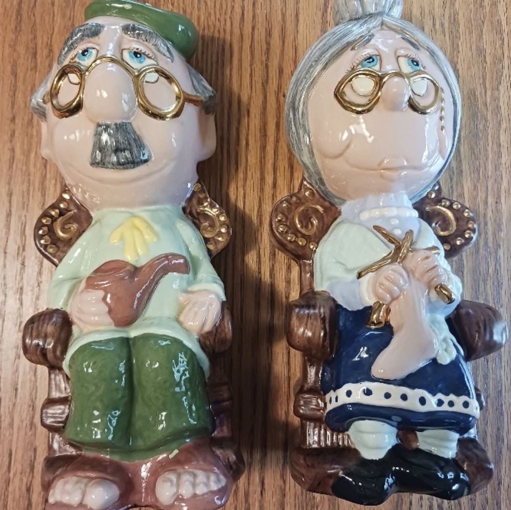 Vintage grandma and grandpa complete set